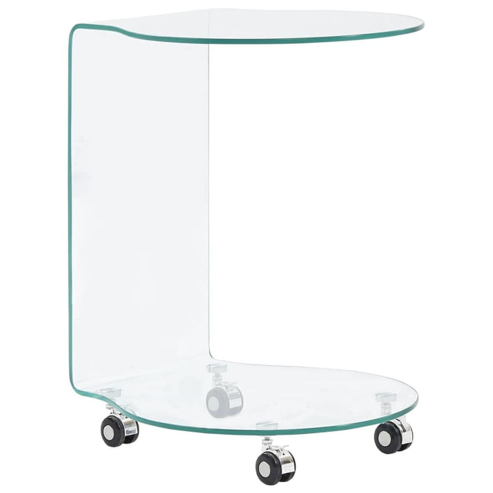 Petromila vidaXL Konferenčný stolík 45x40x58 cm, tvrdené sklo